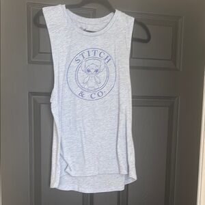 Disney Stitch & Co. Light Blue Tank Top